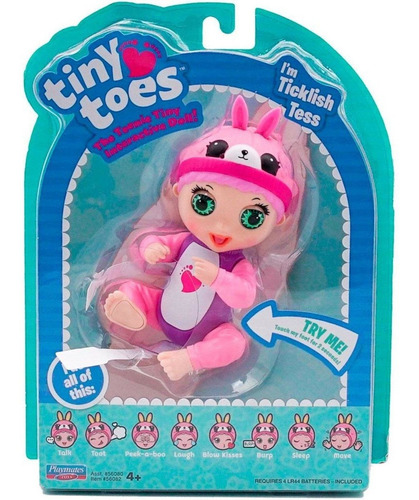Boneca Tiny Toes Interativa - Figura Tess Cócegas - Sunny