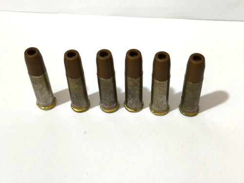 Kit 06 Cápsulas Cartuchos Win Gun Revólver Co2 4.5mm (Usado)