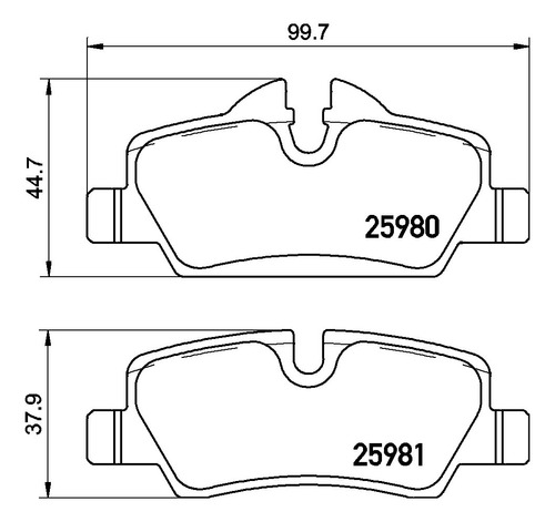 Balatas Brembo Mini F56 John Cooper Works 2016-2019 C. Tra