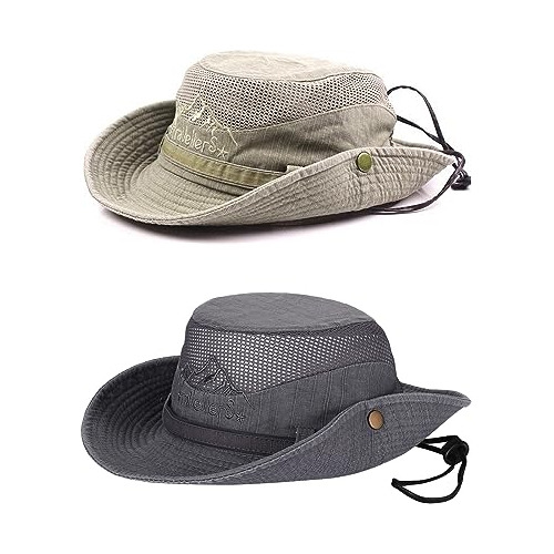 Sombrero Hombre Upf 50 Ala Ancha Safari Pesca