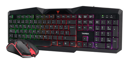 Kit Teclado + Mouse Gamer Targa Mars 200 - 101db