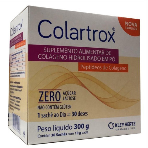 Peptídeos De Colágeno Hidrolisado Colartrox 30sachês - Hertz