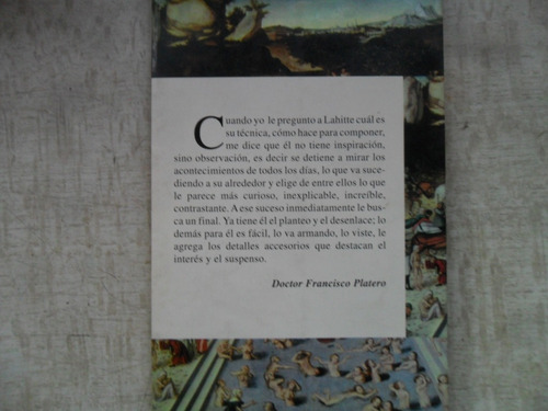 Cuentos No Contados. Luis Lahitte. Edic. El Franco Tirador. (Usado)