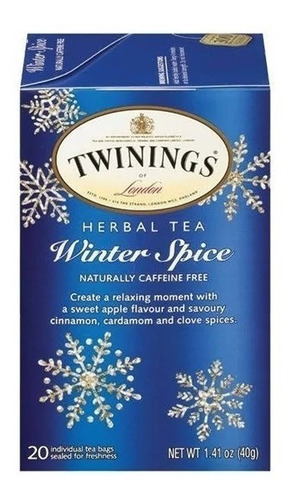 Té Herbal Twinings Winter Spice Caffeine Free 20 Bolsitas