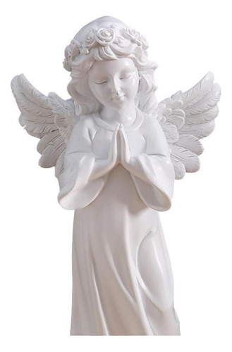 Estatua Americana De Resina De Yeso Con Diseño De Niña Angel