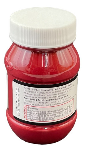 Imagen 2 de 2 de Acrílico Vanguardia Carmín 725 De 100ml.