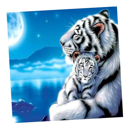 Kit De Pintura Tigre Impreso Diy 5d Diamante Decoración