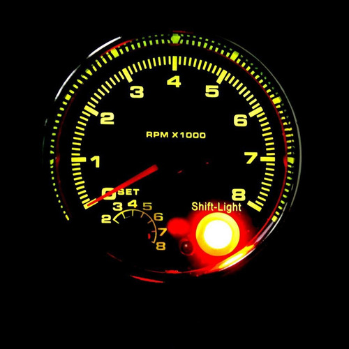 Indicador De Rpm Tacómetro De Coche Rango 0-8000rpm Con Luz