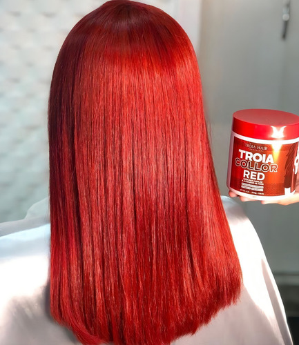 Máscara Pigmentante Troia Color - 500g - A Sua Cor Tom Red/Vermelho