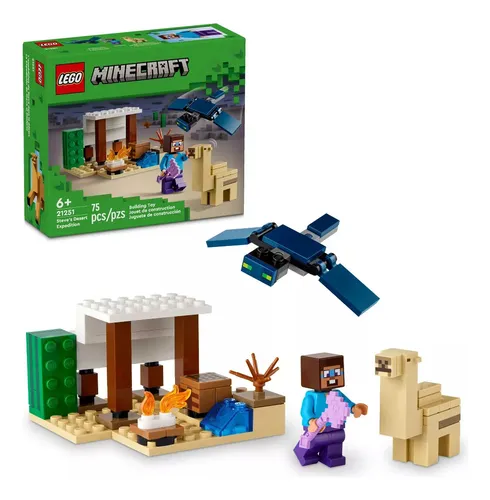 Lego Minecraft 21251 La Expedición De Steve Al Desierto