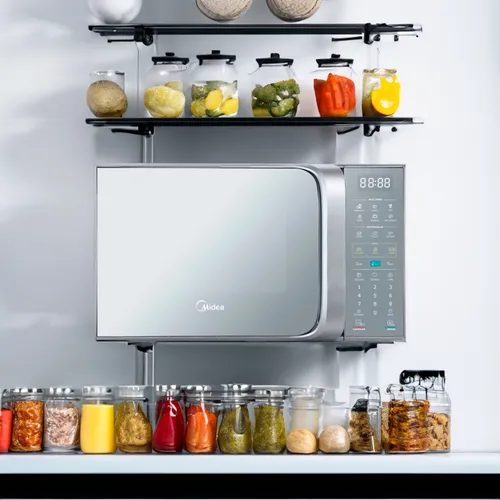 Microondas Digital 28 Lt Midea Mmo28avv Puerta Espejo Grill
