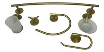 Comprar Accesorios De Baño 6 Piezas Dorado 