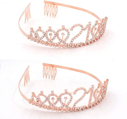 Finally 21 Sash Rhinestone Tiara Set - 21st Birthday Gif