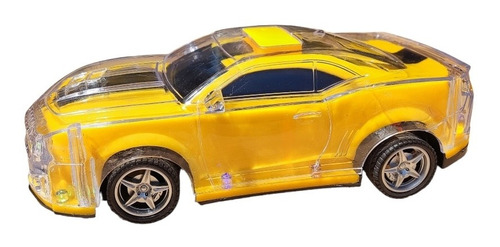 Auto Deportivo Control Remoto 1:18 Escala Luces Color Amarillo Personaje Otro