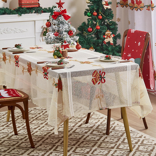 Mantel Navideño, Decoración Navideña, 140x240cm
