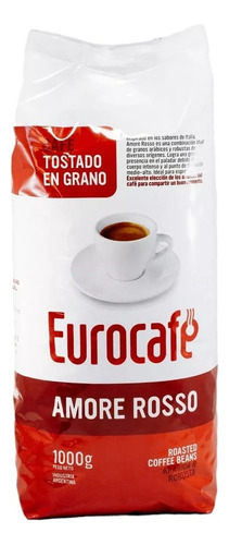 Cafe En Grano Tostado Eurocafe Amore Rosso 1kg - Decapsulas