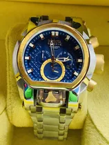 Comprar Reloj Invicta Caballero Azul Plata Detalles Dorados Invicta