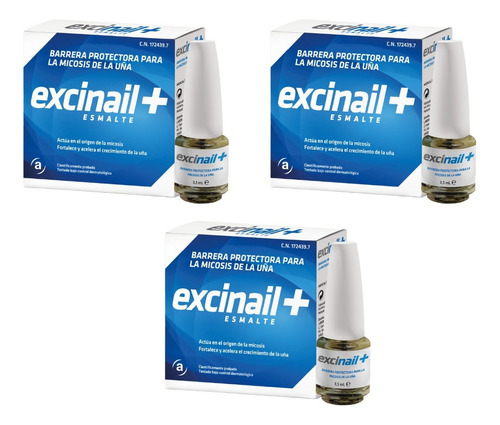 Pack X3 Excinail+ Esmalte X 3,5ml