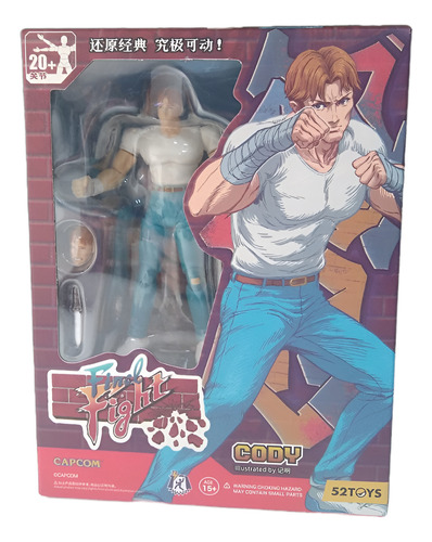 Figura Articulada Final Fight Cody 52toys Capcom Original