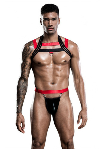 Conjunto Sexy De Tanga Con Cordones Para Hombre