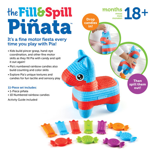 Piñata Pia The Fill & Spill De Toy Learning Resources, Más D