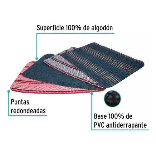 Tapete Antideslizante Tipo Jerga Con Escoba Sepillo De 30 Cm