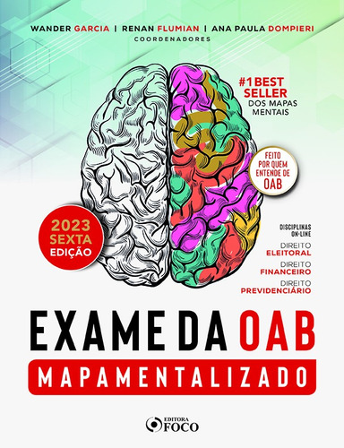 Exame da OAB Mapamentalizado - 6ª Ed - 2023, de Tony Robinson; Chalita. Editora FOCO JURIDICO, capa mole em português