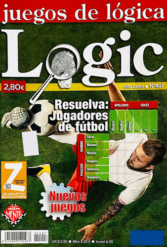 Logic Juegos De Lógica N° 407 - Ediciones De Mente