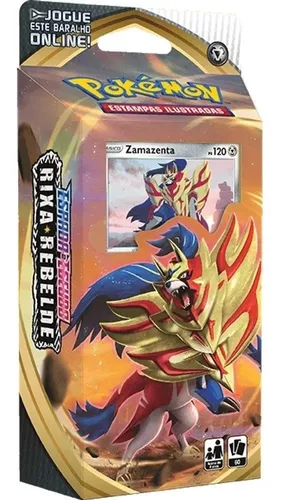 Jogo de Cartas Pokémon - Deck Escudo e Espada - Rixa Rebelde - Zacian -  Copag - superlegalbrinquedos