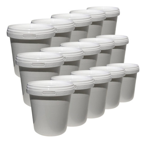 Pote Para Comprar No Rj 1l Com Tampa 15 Pçs