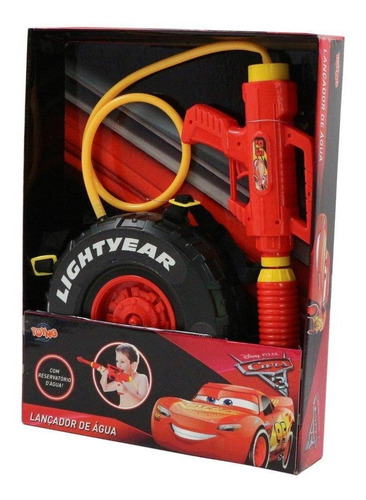 Pistola Lanza Agua Original Cars Con Mochila Tanque