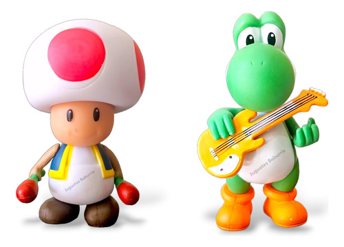 Muñeco Toad, Muñeco Yoshi. Combo X2. Muñecos Mario Bros