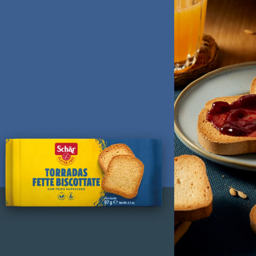 Kit 5 Torradas Sem Glúten E Sem Lactose Vegana 87g Schar