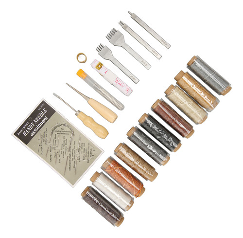 Kit De Costura De Cuero, Suministros De Trabajo, Hilo Encera