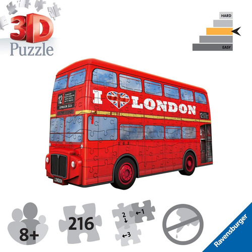 Rompecabezas 3d Ravensburger London Bus De 216 Piezas Para N
