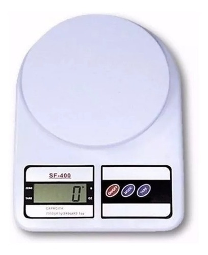 Balança Eletrônica Digital Cozinha Precisão De 1g Em 1g | Capacidade máxima 10 kg Cor Branca