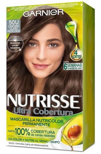 Tinte Garnier Nutrisse Tono 50 Castaño