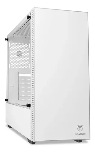 Gabinete Gamer T-dagger Cube Branco Lateral Vidro T-tgc305w