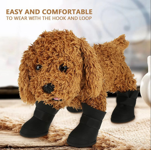H 4 Botas Impermeables De Silicona For Perros