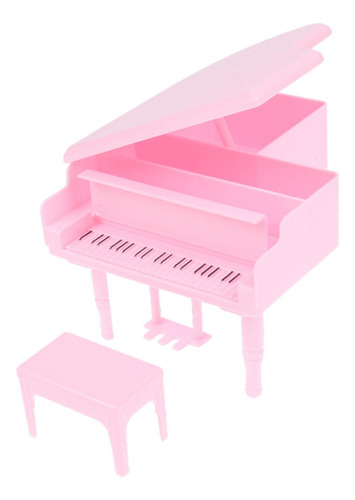 1/12 Casa De Muñecas Mini Piano De Cola Instrumento Musical