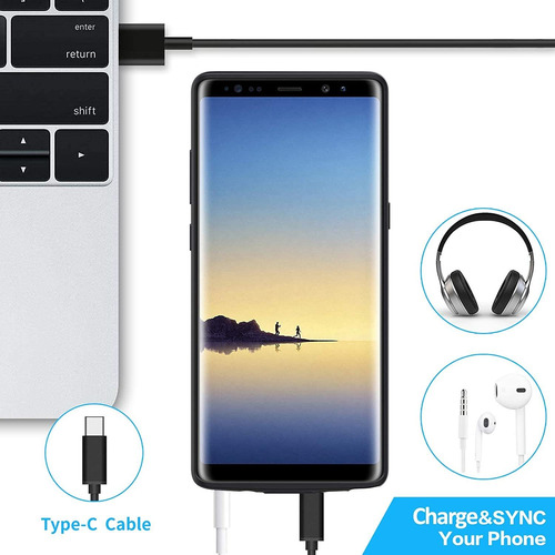 Imagen 4 de 6 de Funda Con Bateria Para Samsung Galaxy S7 Note 8- Negro