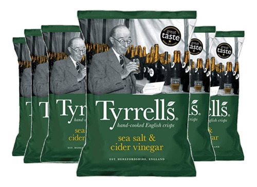 Batata Chips Vinagre Tyrrells 150g (6 Unidades)