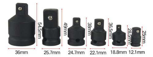 Reductor De De Aire Herramientas De Negro 1-2 A 3-8