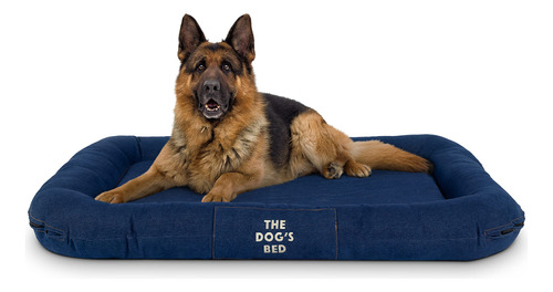 The Dog's Bed - Cama Impermeable Para Perro, Tela De Mezclil