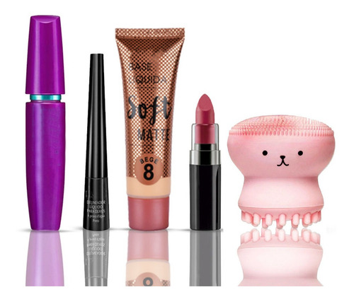 Imagem 3 de 8 de Combo Kit Maquiagem Com Caixa De Presente + Skincare Kbplp18