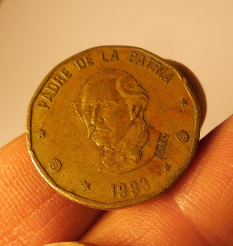 Moneda República Dominicana. 1 Peso 1993