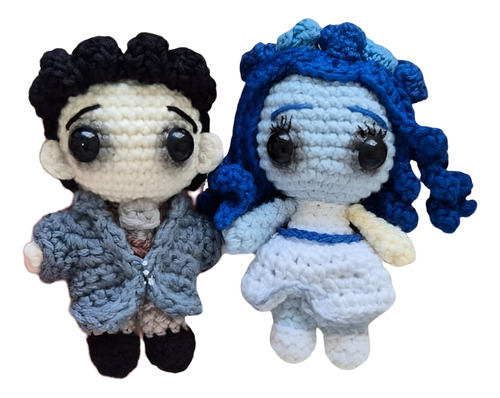 El Cadáver De La Novia, Emily Y Victor Mini Amigurumis