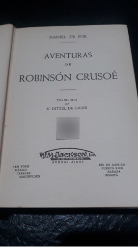 Aventuras De Robinson Crusoe Editorial Jackson