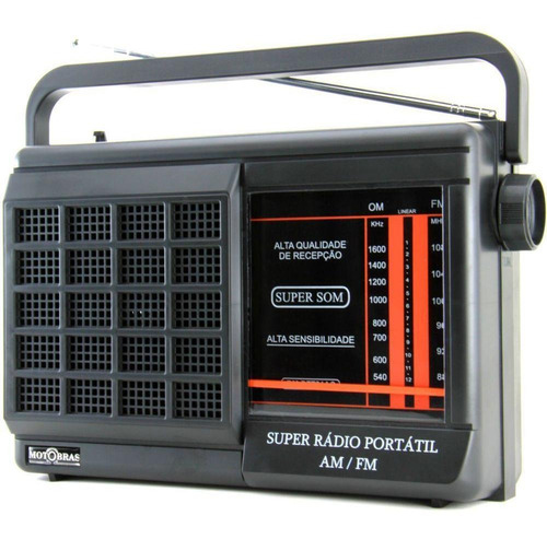Rádio Motobrás Rm-pft22ac 2 Faixas Am Fm