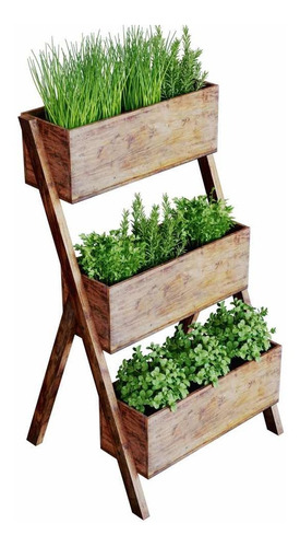 Jardin Vertical Huerta Maceta Maceteros Madera Huertas